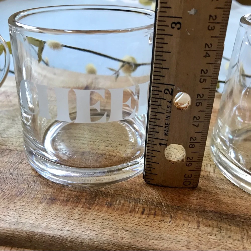 4 Coffee Glass Cups by Garrick